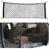 Geweeco Universal Trunk Cargo Net Organizer, Adjustable Elastic Double-Layer with