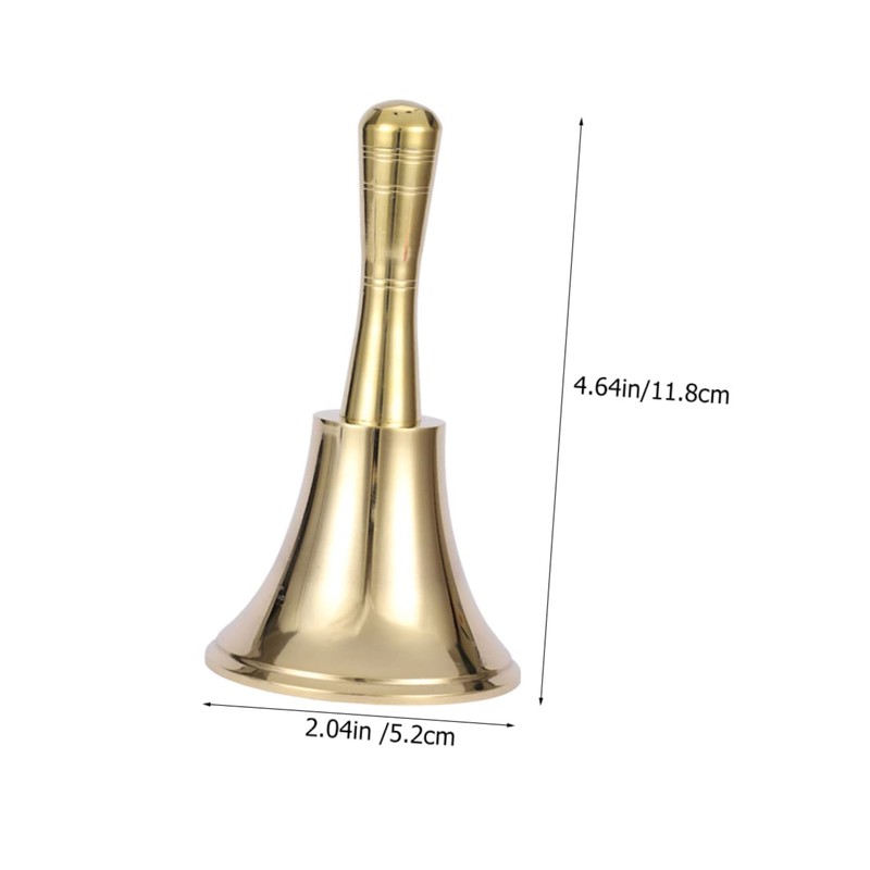 Gatuida Brass Hand Bell Restaurant Service Bell for Christmas Decoration