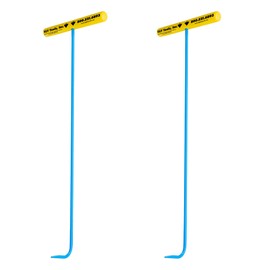 T&T Tools Handy Hook Lifting Tool – 42 Inch Single Hook End Made with 3/8 inch Steel-Two Pack-Heavy Duty Lifting Hooks, Lift Manhole Covers, Storm Drain Cover, Steel Hook for Moving, Lifting, Pulling