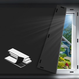 Blackout Curtains for Bedroom - 100x145 cm Portable Blackout Blinds Curtain for Any Windows -100% Blackout Shades Window Film -Temporary Blackout Shades for Baby Nursery,Dorm Room,Travel or Office Use