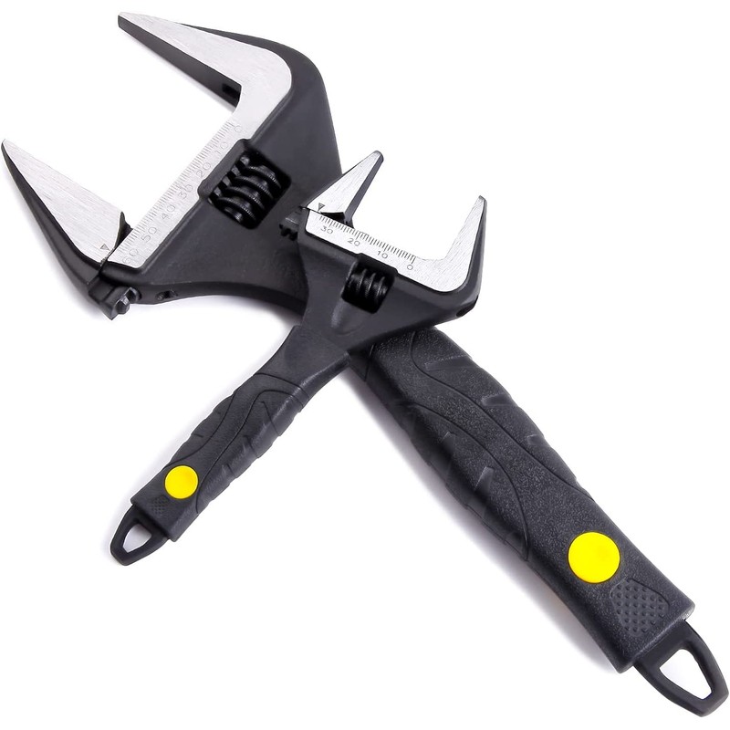 Sharp-tec 8 inch Adjustable Spanner, 36mm Wide Jaw Opening Adjustable