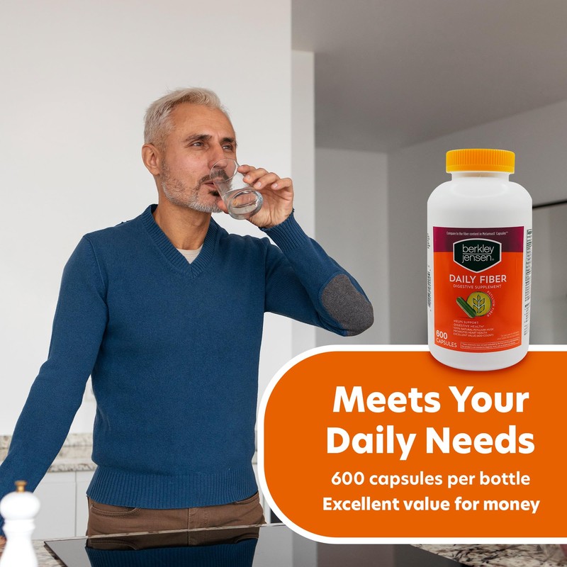 Berkley Jensen Daily Psyllium Husk Supplement (600 - Count), Natural