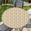 Outdoor Round Tablecloth with Elastic Band, Diameter 90 cm, Elastic