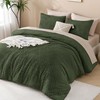 Andency Dark Olive Green Comforter Set Queen Size, Lightweight Fluffy