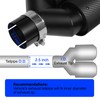 Vechkom 2.5 "Inlet to 3.5" Outlet Exhaust Tip 7.48'' overall