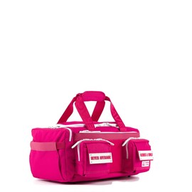 WOLFpak 20L Mini Duffle Bag for Gym & Travel | Waterproof Carry-On Weekender Bag with Shoe Compartment, Hard Bottom, and Tactical Molle System (Pink Goddess)