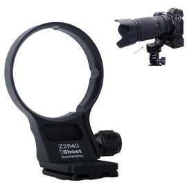iShoot Tripod Mount Ring Lens Collar Compatible with Nikon Nikkor Z 70-180mm F2.8 & Z 28-400mm F4-8 VR, Support Vertical Shoot, Quick Release Plate Bracket for Arca-Swiss Fit Head Clamp Stabilizer