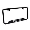 Automotive Gold Laser Etched Black TLX Cut-Out Frame