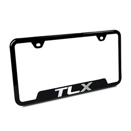 Automotive Gold Laser Etched Black TLX Cut-Out Frame