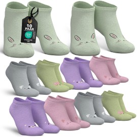 MEDOLY Children's Trainer Socks (10 Pairs) with 72% Cotton, for Girls and Boys - Short Children's Socks, 10 x animals, 23 - 26