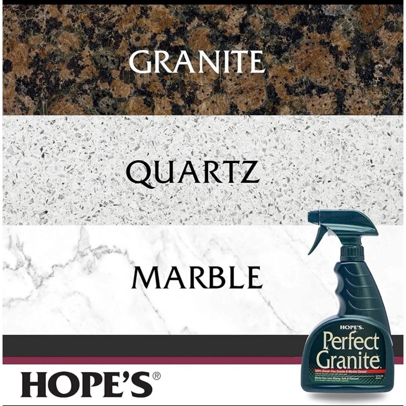 Hope’s 2x HOPE'S Perfect Granite & Marble Countertop Cleaner Stain