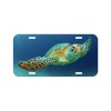 Amel Sea Turtle License Plate Front Black Auto Tag Plate