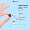 Marine Collagen Gummies for Women, 60 Gummies 1 Month Biotin,