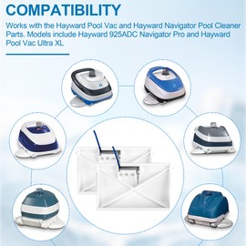 AXV434WHP Pool Cleaner Flap Kit Compatible with Hayward Navigator Navigator Plus Pool Vac Ultra, Fit for Pool Vac (All) Navigator (All) Aqua Droid Aquabug Diver Dave and Wanda Whale Pool Cleaners