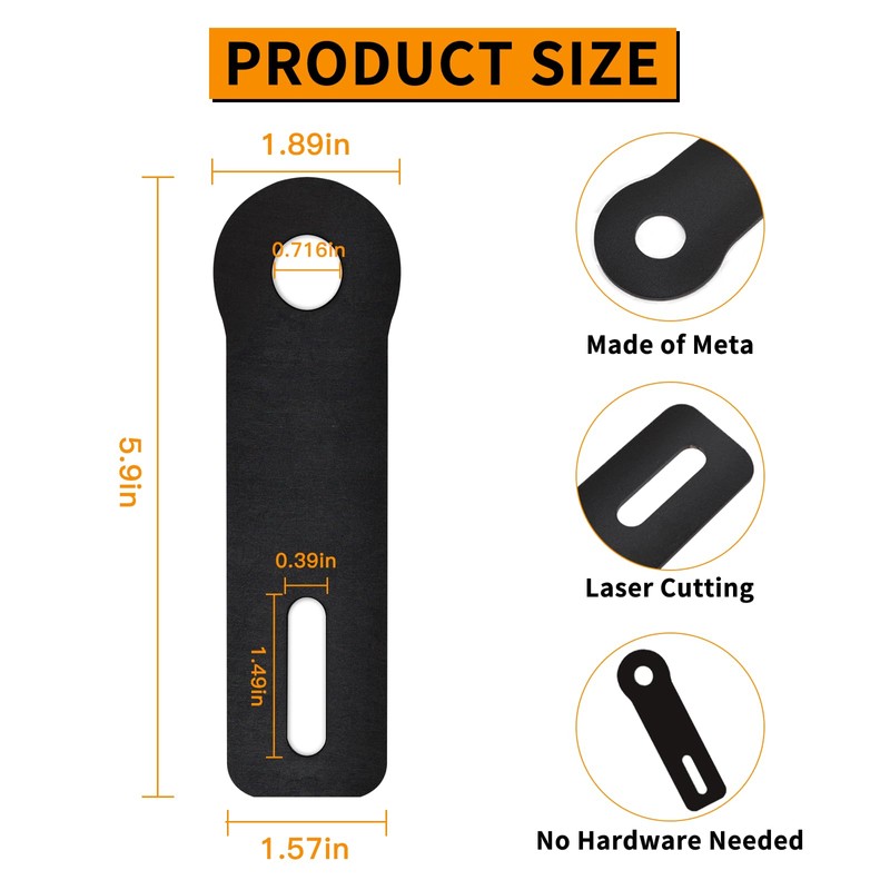 Ham Antenna Ditch Bracket Extension – Ditch Light Bracket Extensions
