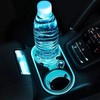 USB Luminous Car Coaster, Round Anti-slip LED Light Car Cup