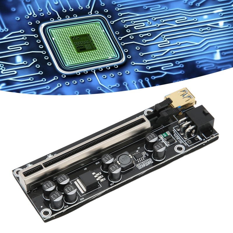 Riser Adapter Card 6P Interface Fixed Buckle Power Protection Fine