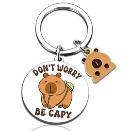 UVIBEW Capybara Keychain Capybara Gifts Capybaras Stuff Cute Capibara Birthday Gifts for Teen Girls Christmas Valentine's Day Gift Capibara Charm