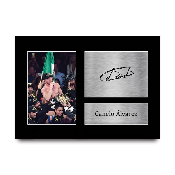 HWC Trading Canelo Alvarez Gift Signed A4 Printed Autograph Boxing