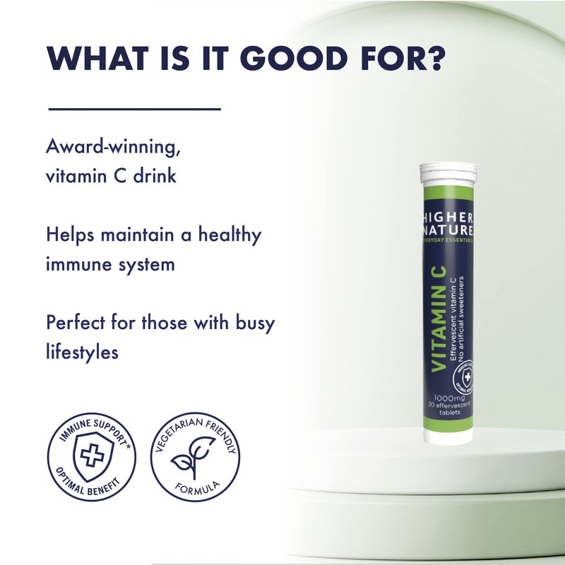 Higher Nature - Fizzy C - Vitamin C Effervescent Tablets