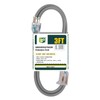 EP 3 Ft Lighted Extension Cord - 12/3 SJTW Heavy