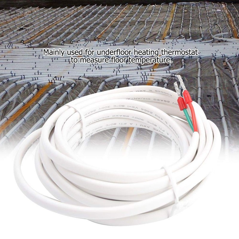 Jadeshay Underfloor Heating Thermostats Probe Sensor, 3 Meters Underfloor Heating