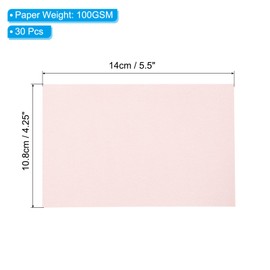 PATIKIL 30 Sheets Vellum Paper 4.25x5.5, Vellum Paper Printable Translucent Paper 100GSM Colored for Invitations Laser InkJet Printing Card Making Crafting Wedding Tracing, Pink