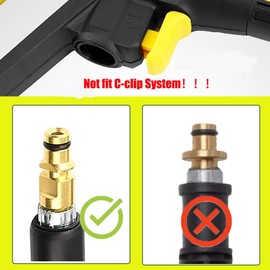 Pressure Washer Gun for Karcher, Replacement Pressure Washer Gun High Pressure Washer Spray Gun for Karcher K3 K4 K5 K6 K7 Hose Quick Connect System