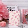 JarThenaAMCS 24Pcs Pink Bow Paper Bags Cute Bow Knot Treat