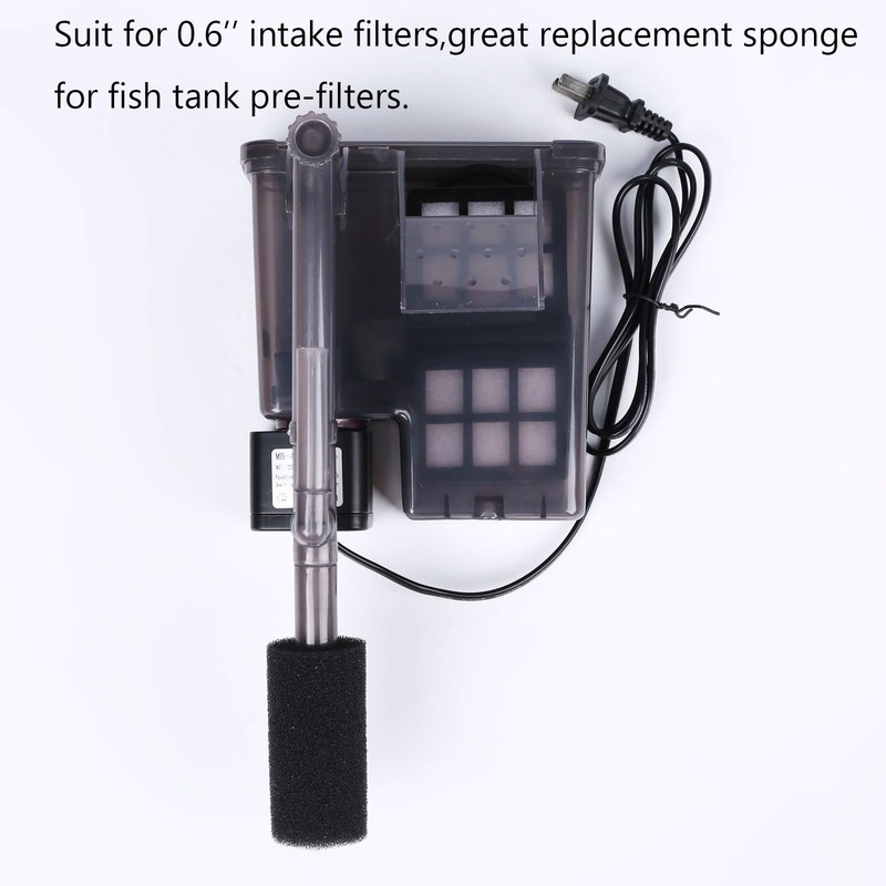 QIHYCUF 8 Pack Pre-Filter Sponge Aquarium Pre Filter Foam Rolls