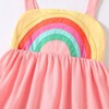Frogwill Toddler Girls Fifties Summer Dress Pink Rainbow 2-7Y 4T,