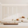 3 Set Solid Wood Wainscoting Panels Kit - Quick Installation