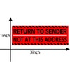 Return to Sender Not at This Address Stickers 500 Pcs,