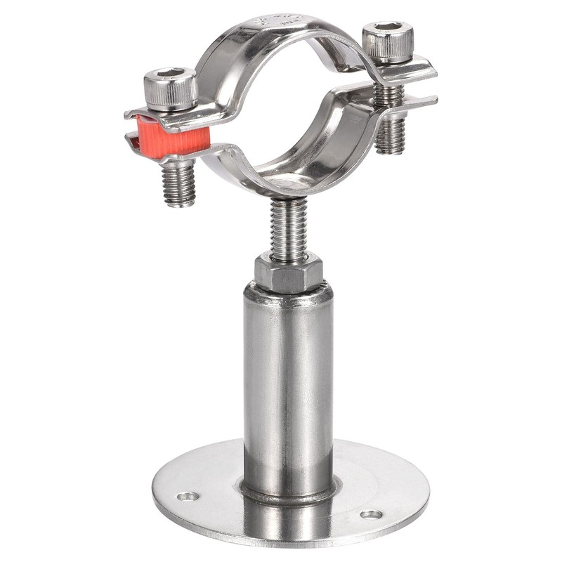 sourcing map Wall Mount Ceiling Mount Pipe Support, 304 Stainless