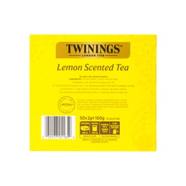 Twinings, Classic Lemon Scented Tea, Tè Classico Aromatizzato al Limone, Infusi e Tisane, 1 Confezione da 50 Filtri