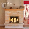 Candeldo Candelabra Fireplace Candle Holder: Gold Metal Pillar Candle Holders