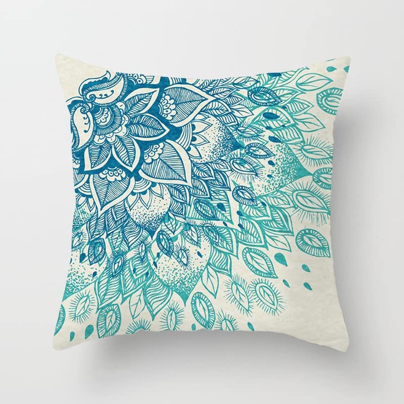 Set of 4 Luxton Boho Mandala Cushion Covers for Home