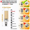 E11 Led Bulbs Dimmable No-Flicker, JDE11 120V 50W Halogen Candelabra