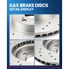 KAX Brakes and Rotors, Rear Brake Pads and Rotors kit