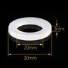 White O Ring Sealing Washers, 12 Pieces Silicone Gaskets for