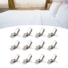 12pcs Comforter Clips, White Padded Duvet Clips Blanket Fasteners to