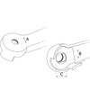 cyclingcolors maniglia valvola rubinetto leva sfera rosso acciaio 3/4"