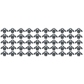 Plastic Roof Ice Guard Snow Guard Snow Stops for Standing Seam Metal Roofing - Multi-Color/Multi-Pack Listing (50, Grey)