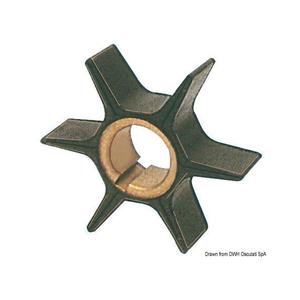 Impeller for Aussenb or Yamaha Mariner Two Wheel 2 Stroke