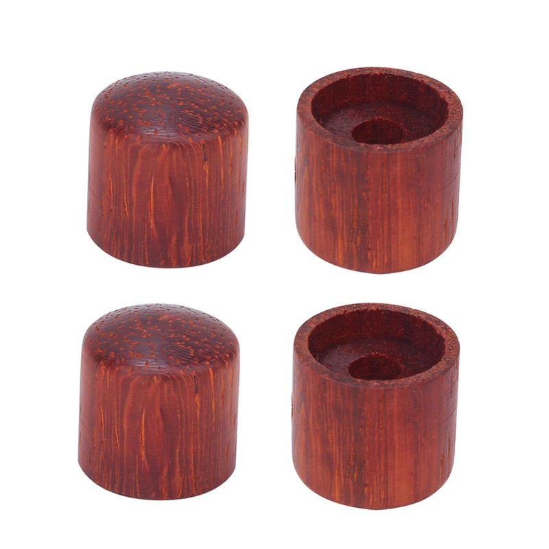 4pcs Maple Wood Effect Pedal Control Amplifier Knobs for Electric