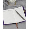 WEMATE Journal with Lock, A6 PU Leather Diary with Lock
