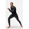DEVOPS 3 Pack Men's Athletic Long Sleeve Compression Shirts (Large,