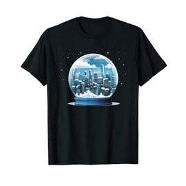Funny wintry City in Snowglobe Costume for Boys and Girls T-Shirt