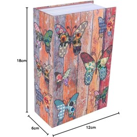 Joyzan Book Safe, Hidden Storage Box for Books, Safe, Locker, Secret Dictionary, Money Book, Diversion Compartment, Container with 2 Keys 18 x 11.5 x 5.5 cm / 7.09 x 4.53 x 2.17 Inches