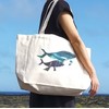 J's Select Tote Shoulder Bag, 2-Way, Large Capacity, Canvas, Logo